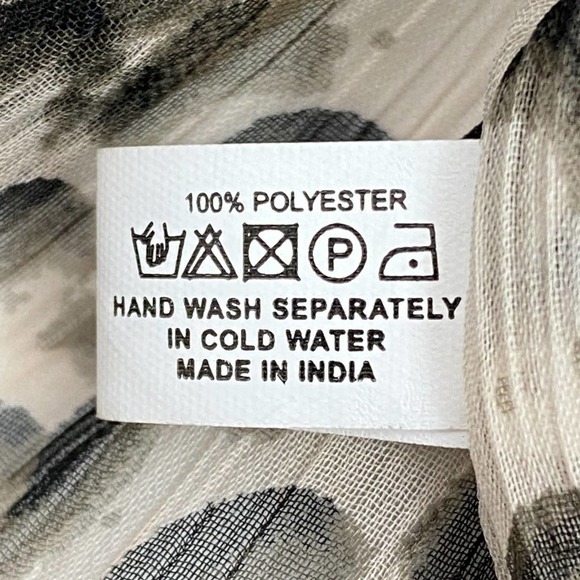 SNAKESKIN Print Embroidered Boxy Poncho Blouse - Picture 9 of 11